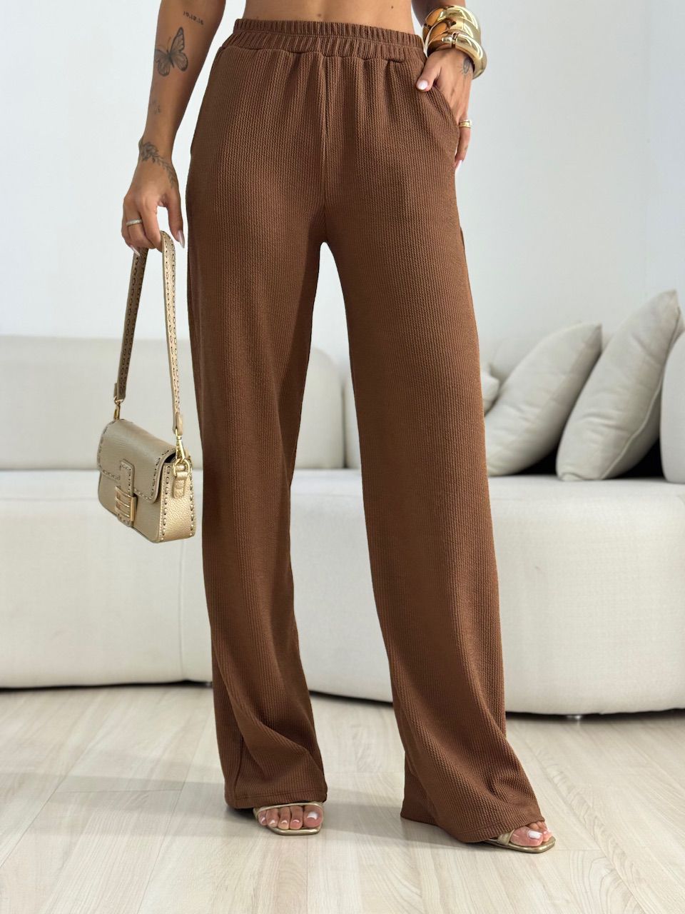 CONJUNTO JORDANA CANELADO MARROM