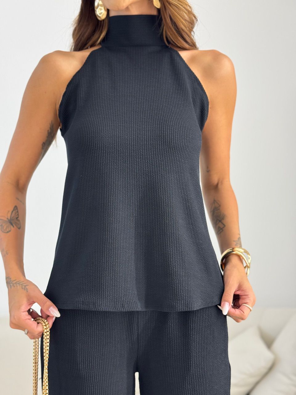 CONJUNTO JORDANA CANELADO PRETO