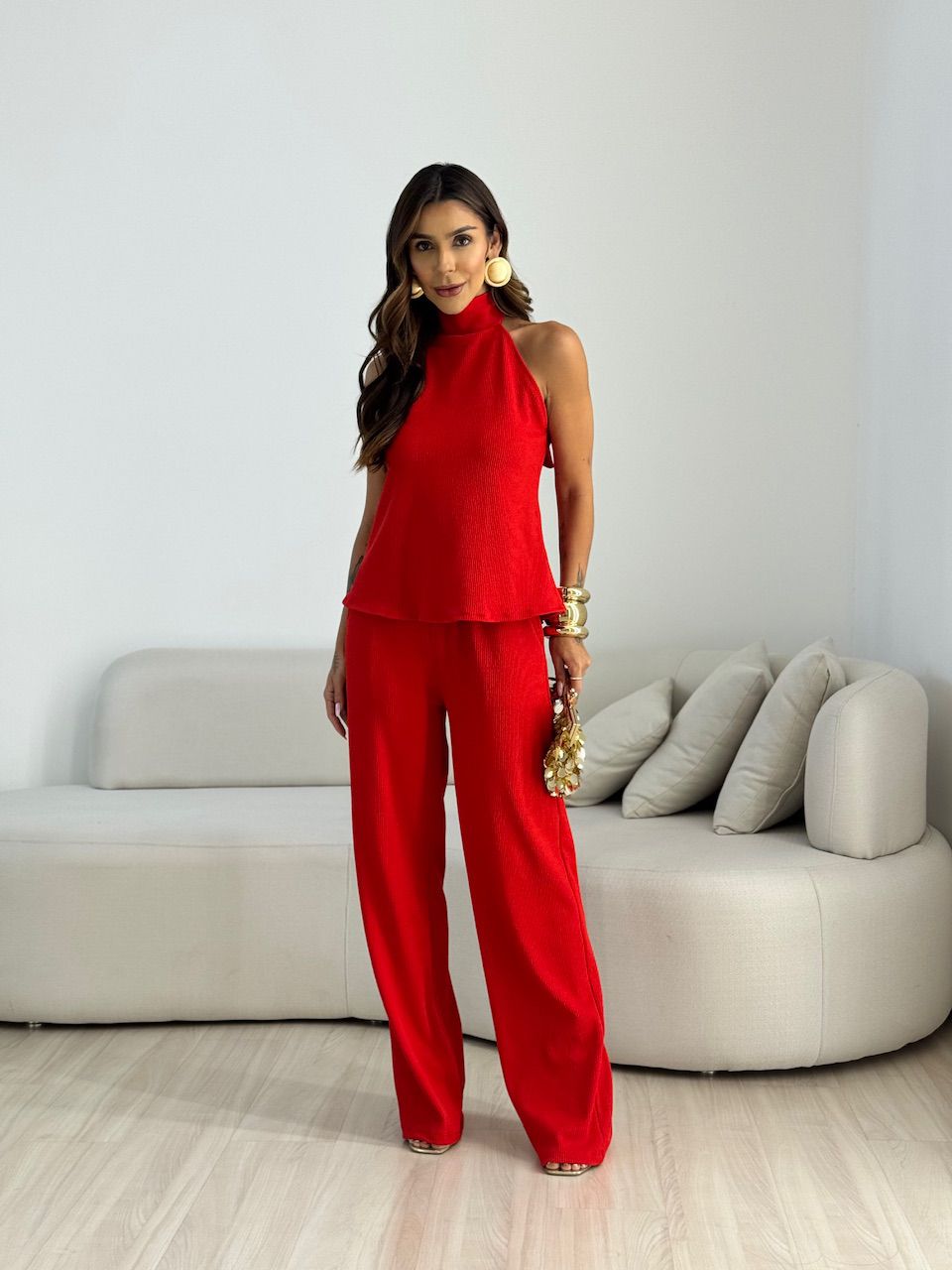 CONJUNTO JORDANA CANELADO VERMELHO