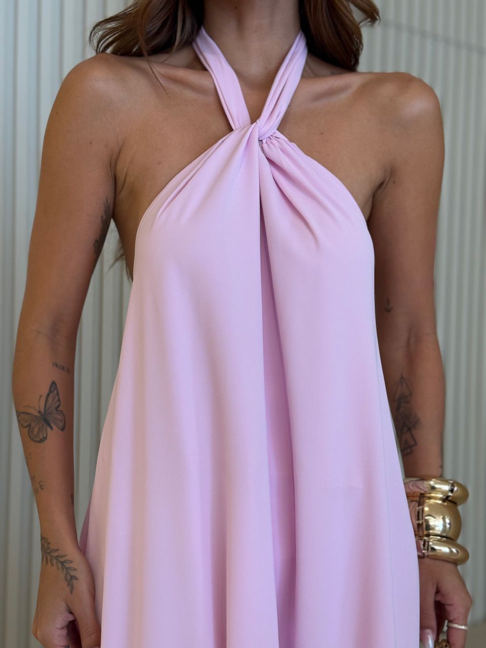 VESTIDO HANNA LONGO BABY PINK