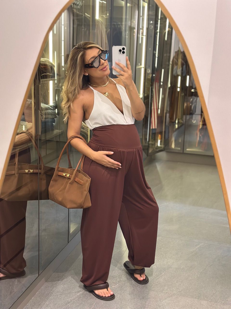 CALÇA ANTÔNIA CF ALADIM ALADIM MARROM