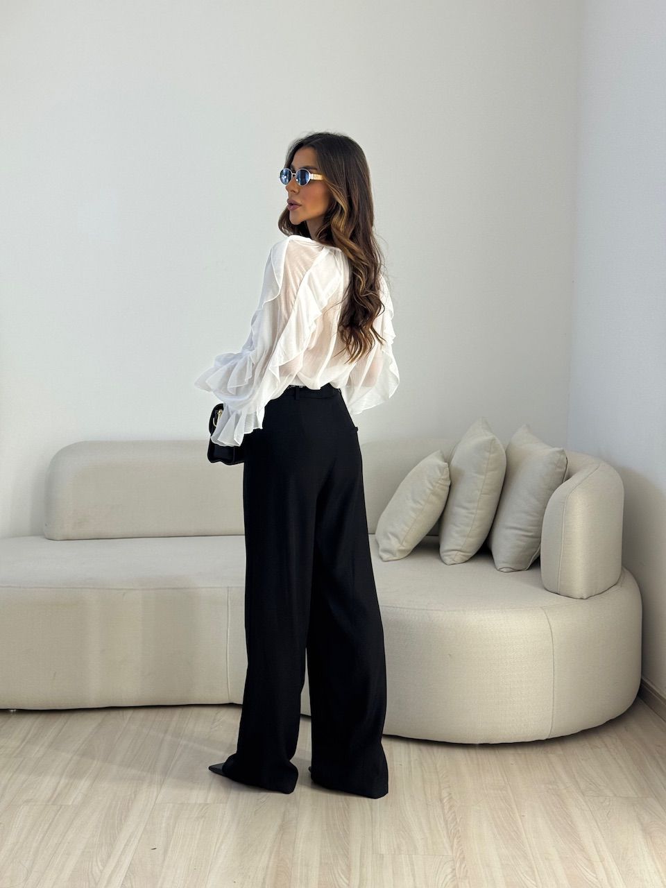 CALÇA MARIA FLOR LENÇO PRETA