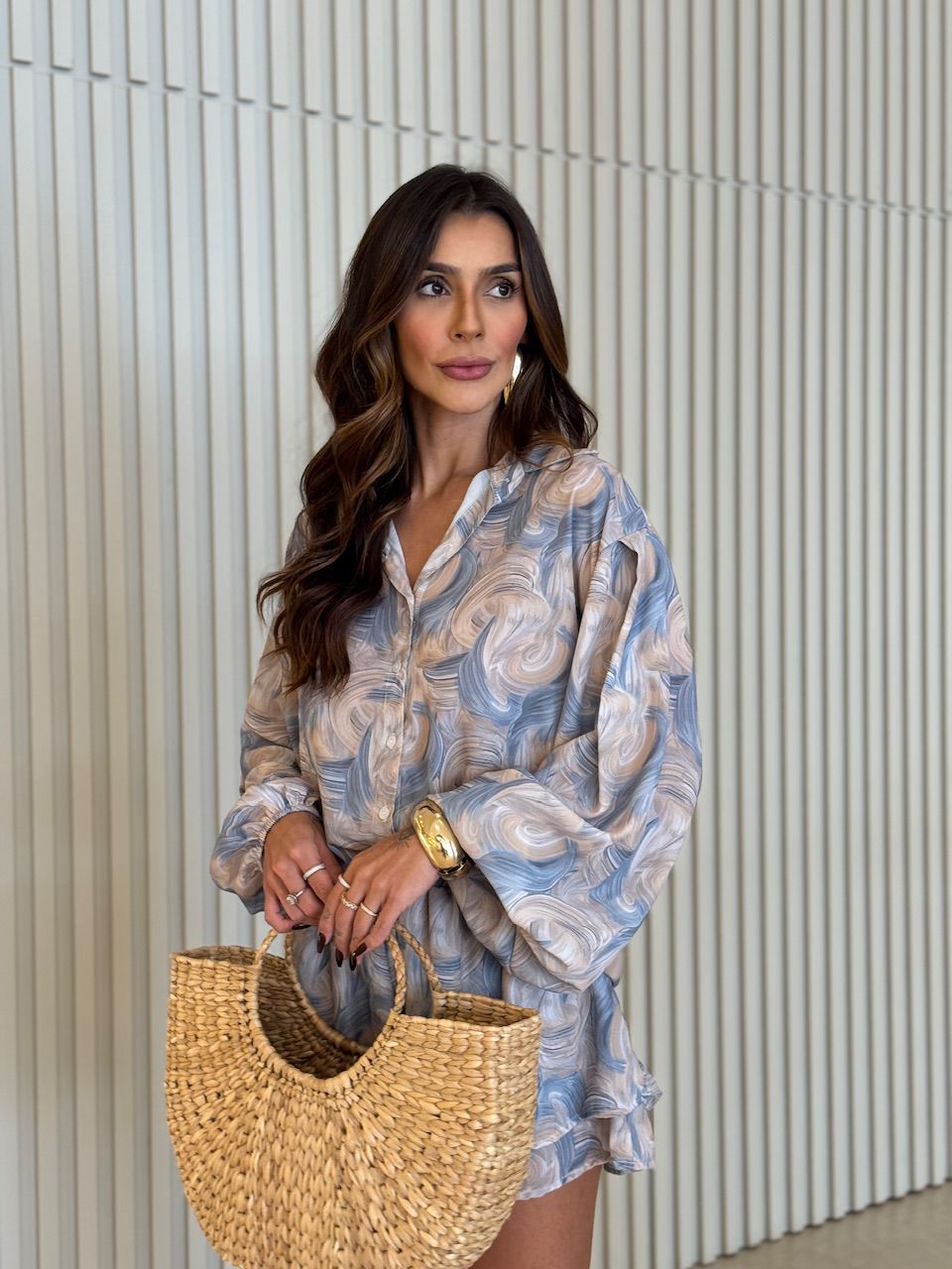 CONJUNTO MARIAH ESTAMPADO AZUL