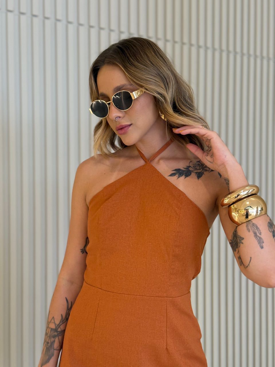 VESTIDO ÉRICA CURTO TELHA