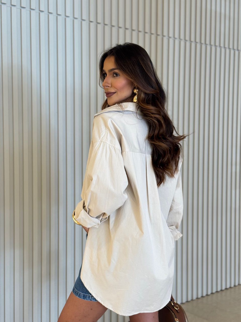 CAMISA SAMIRA OVER AREIA