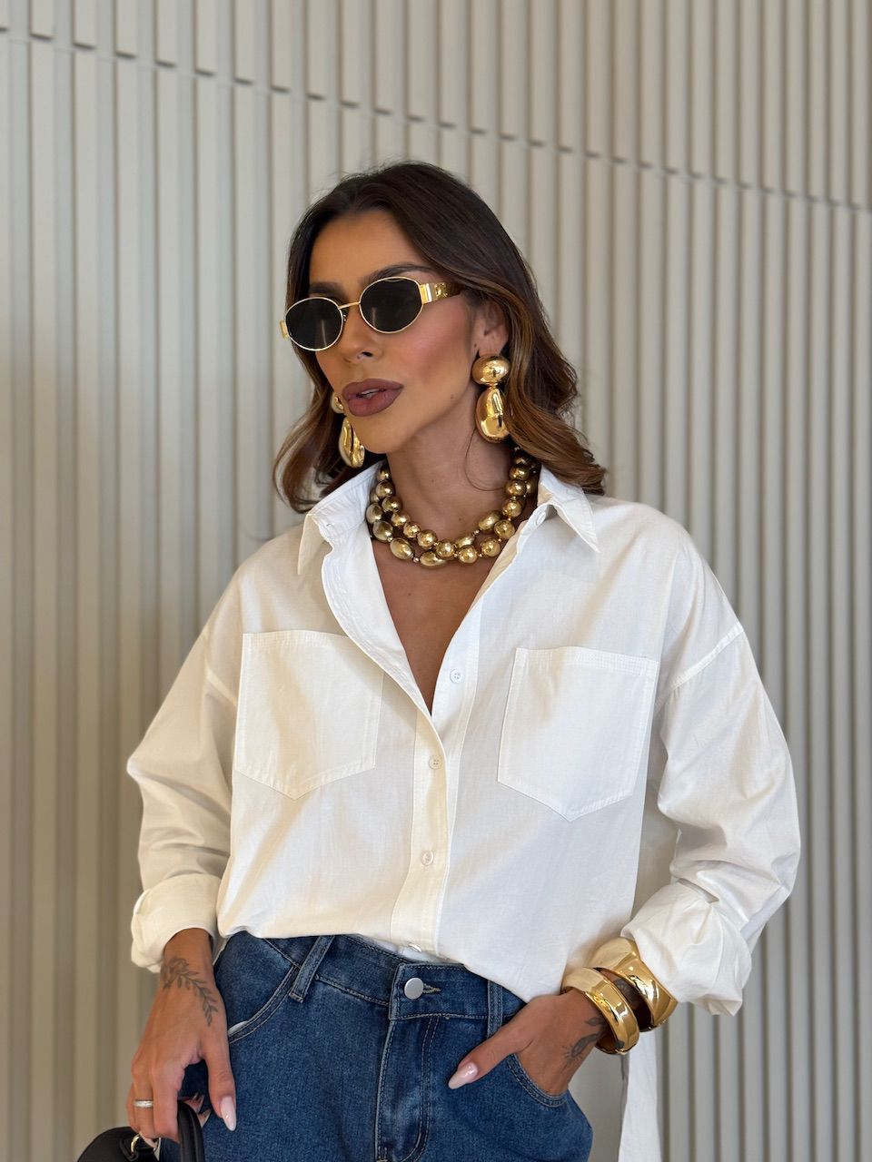 CAMISA SAMIRA OVER OFF