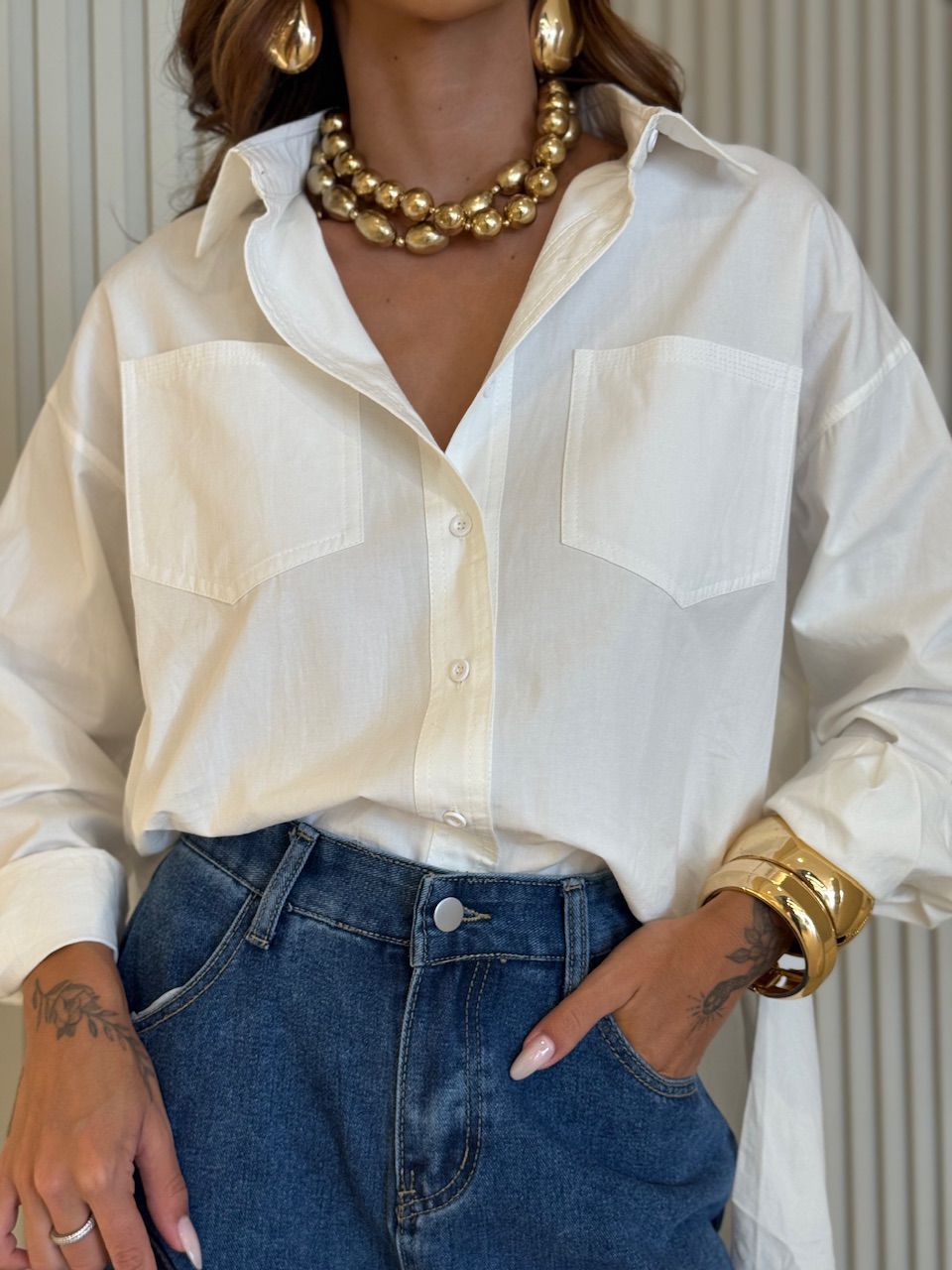 CAMISA SAMIRA OVER OFF