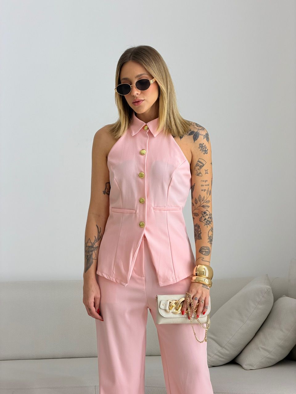 CONJUNTO LÍDIA GOLA ROSA