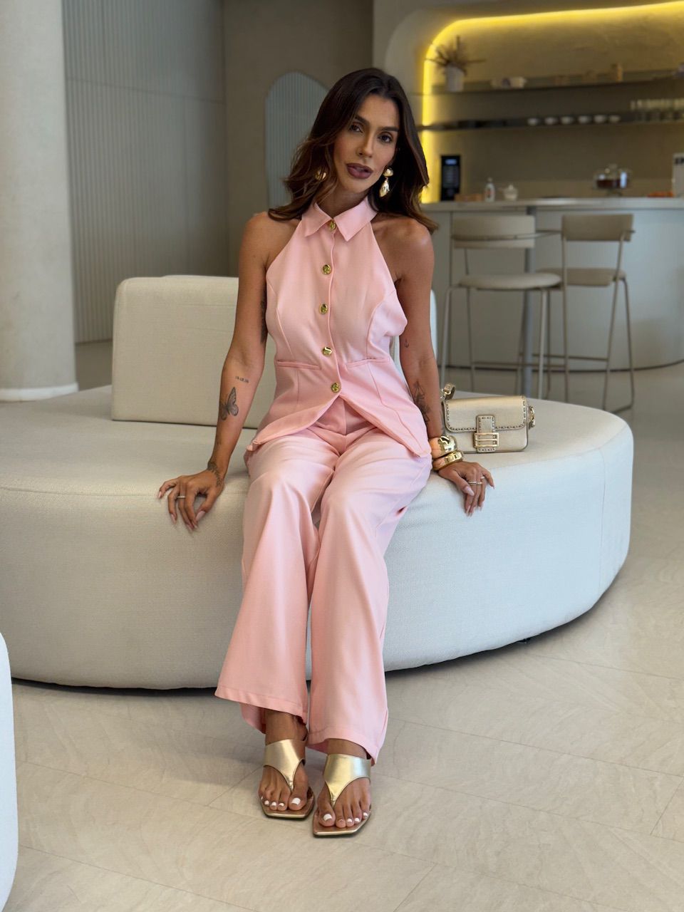 CONJUNTO LÍDIA GOLA ROSA