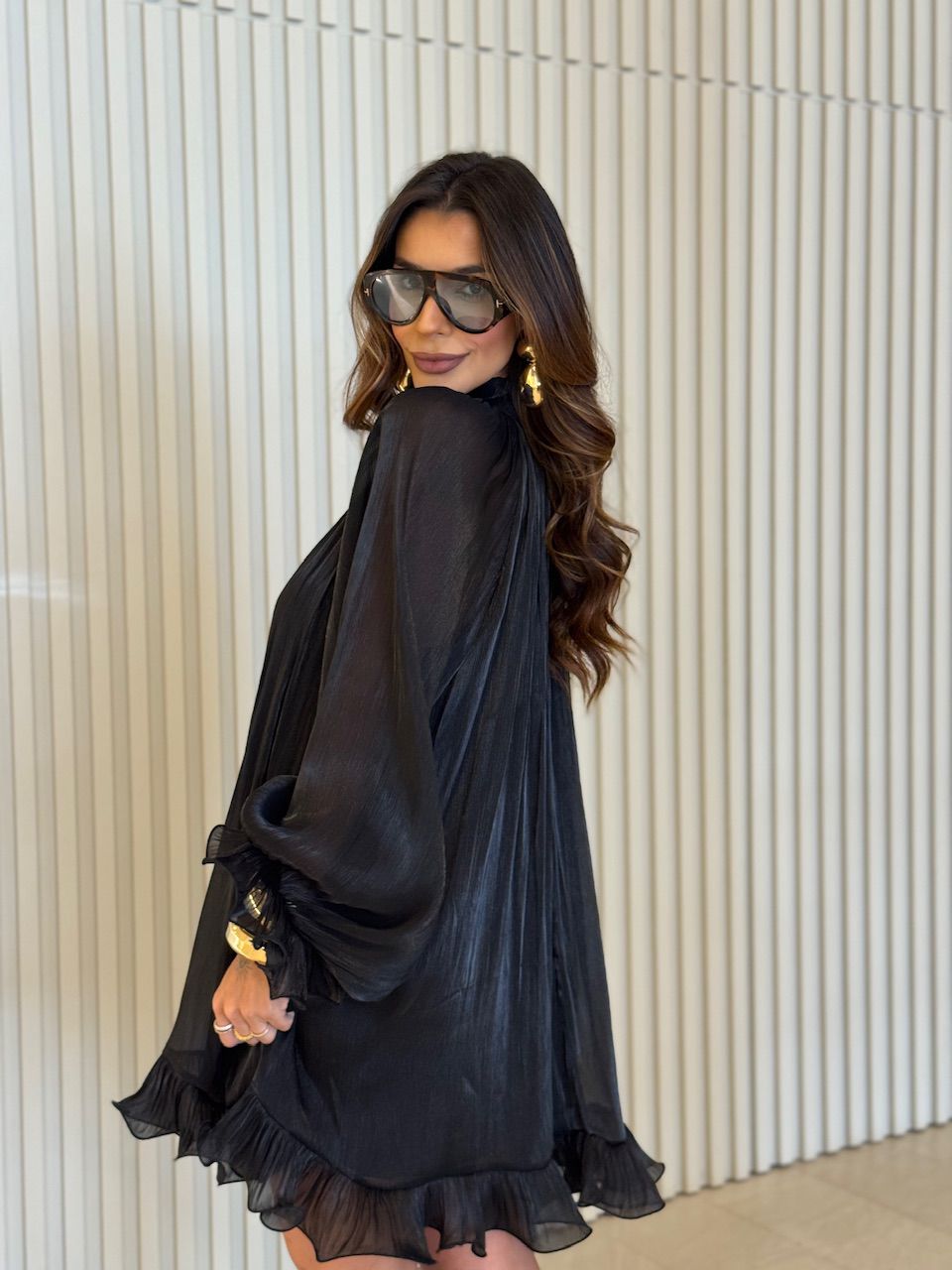 VESTIDO ANTÔNIA CINTO PRETO