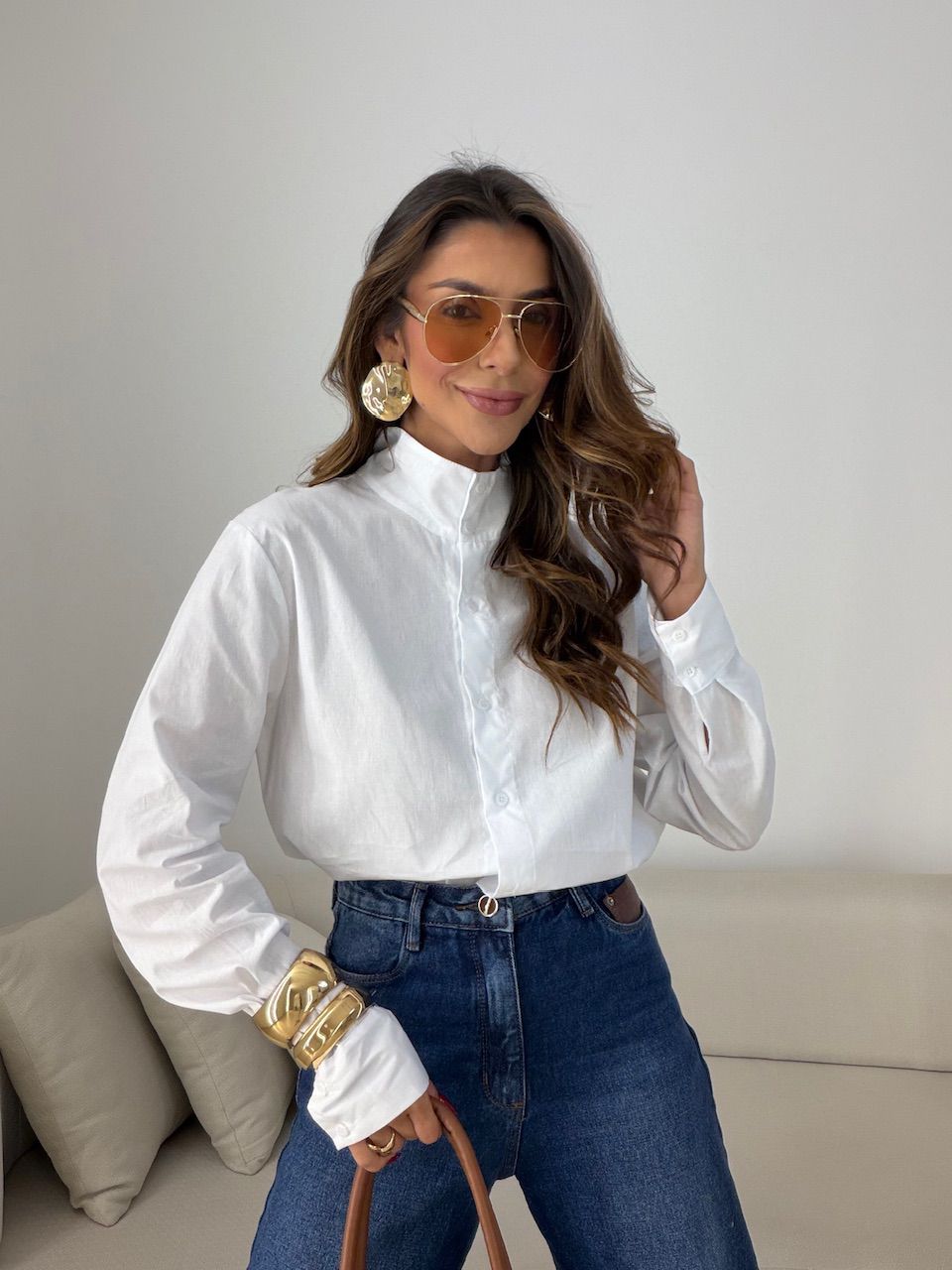 CAMISA MARIA FLOR BASIC OFF