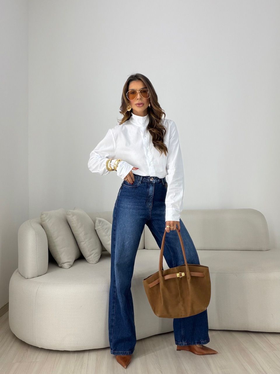 CAMISA MARIA FLOR BASIC OFF
