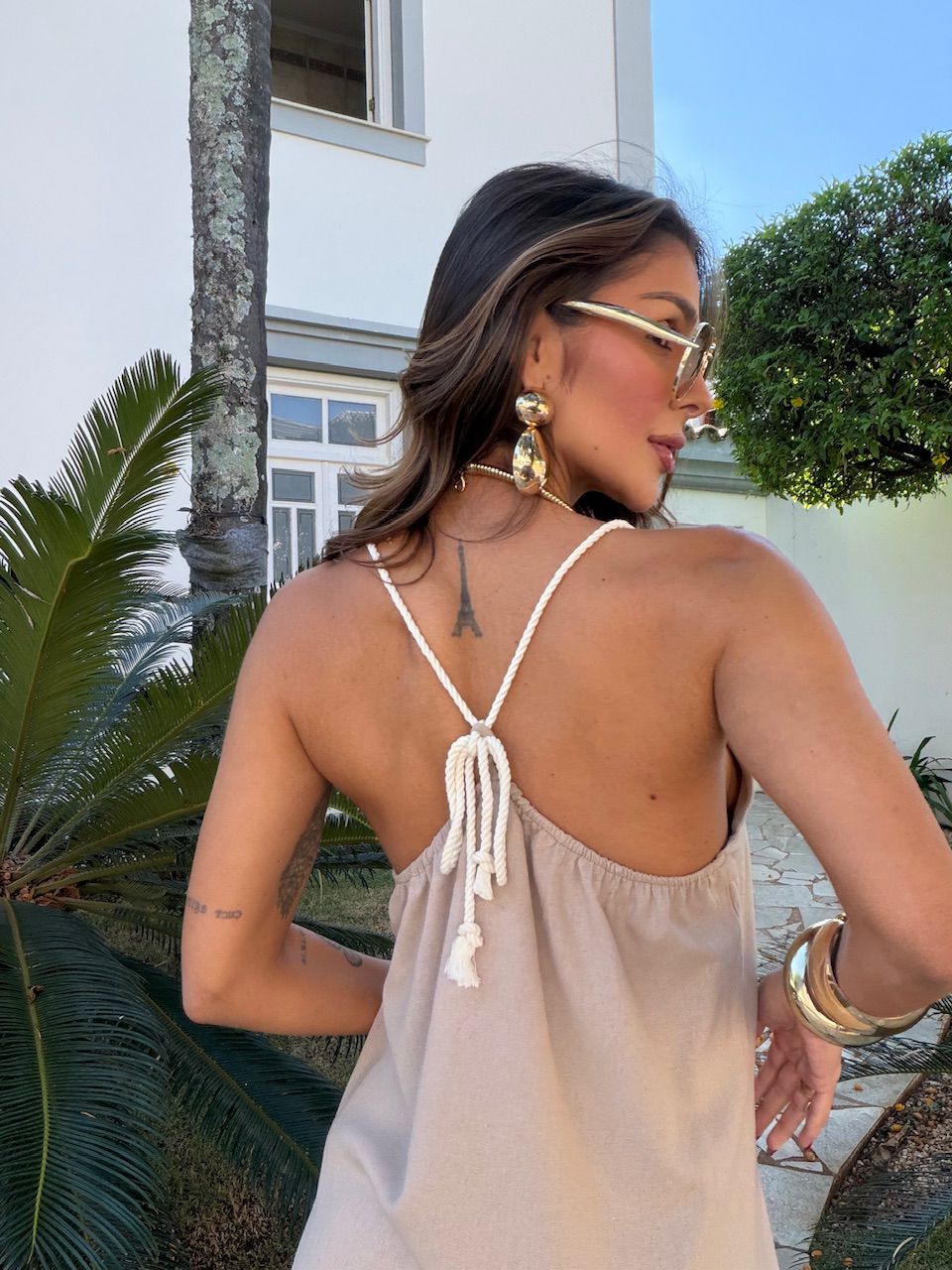 VESTIDO ELISE MIDI NUDE