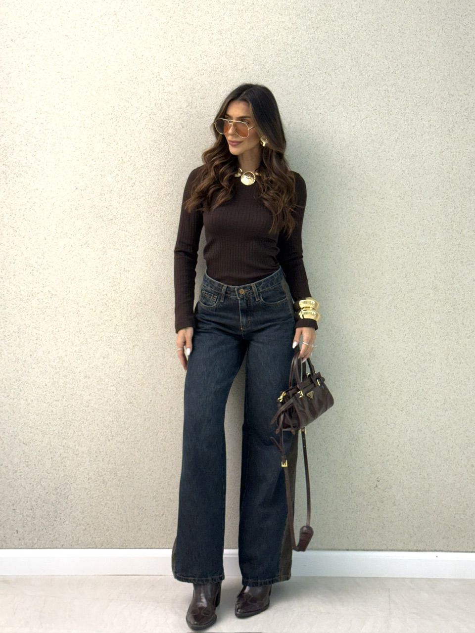 BLUSA SIMONE TÉRMICA CAFÉ