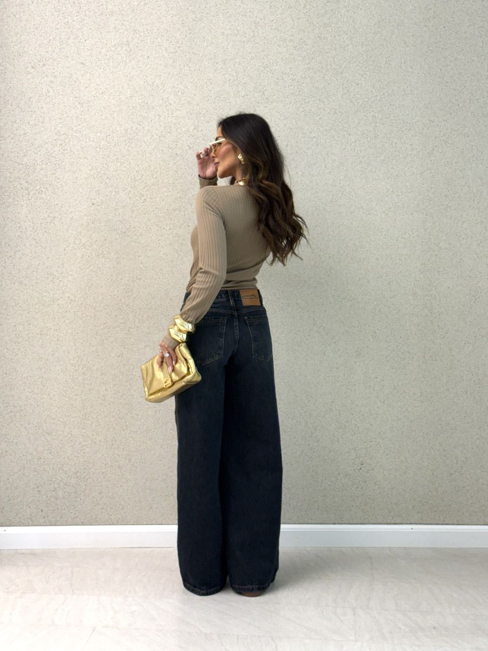 BLUSA SIMONE TÉRMICA CAQUI