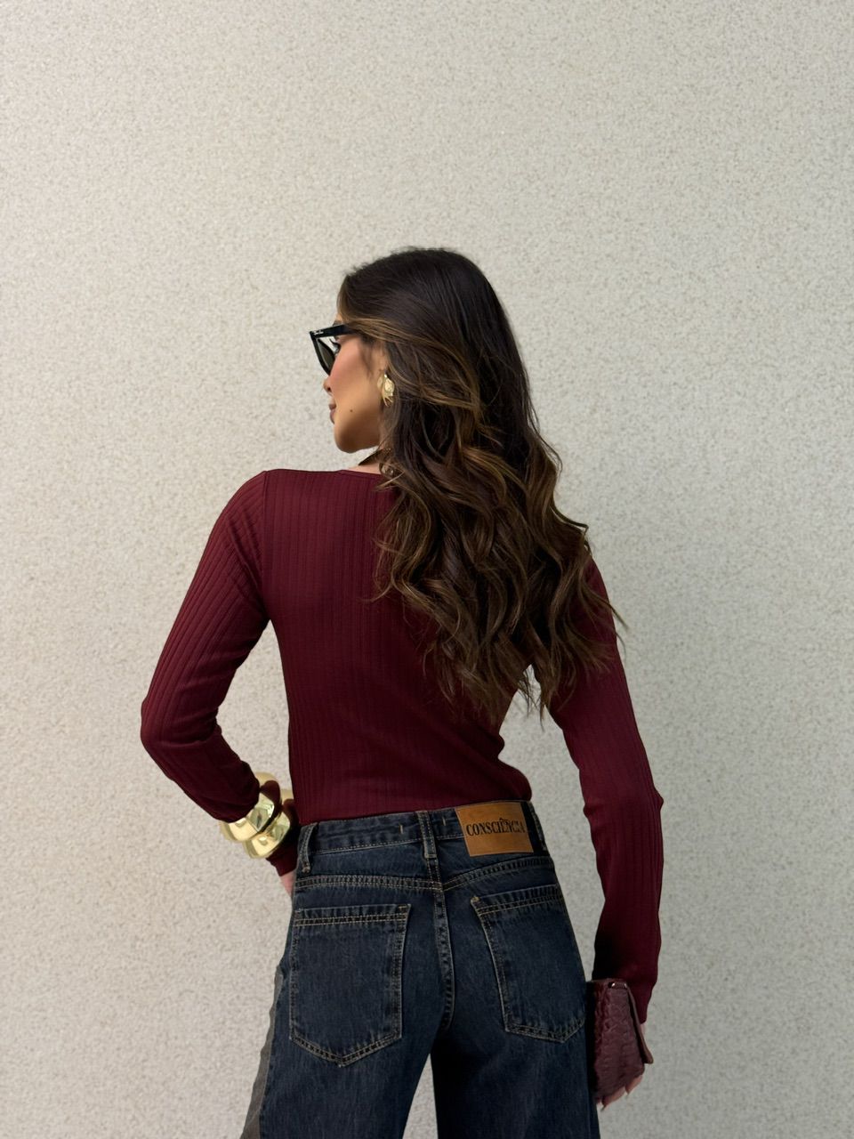 BLUSA SIMONE TÉRMICA VINHO