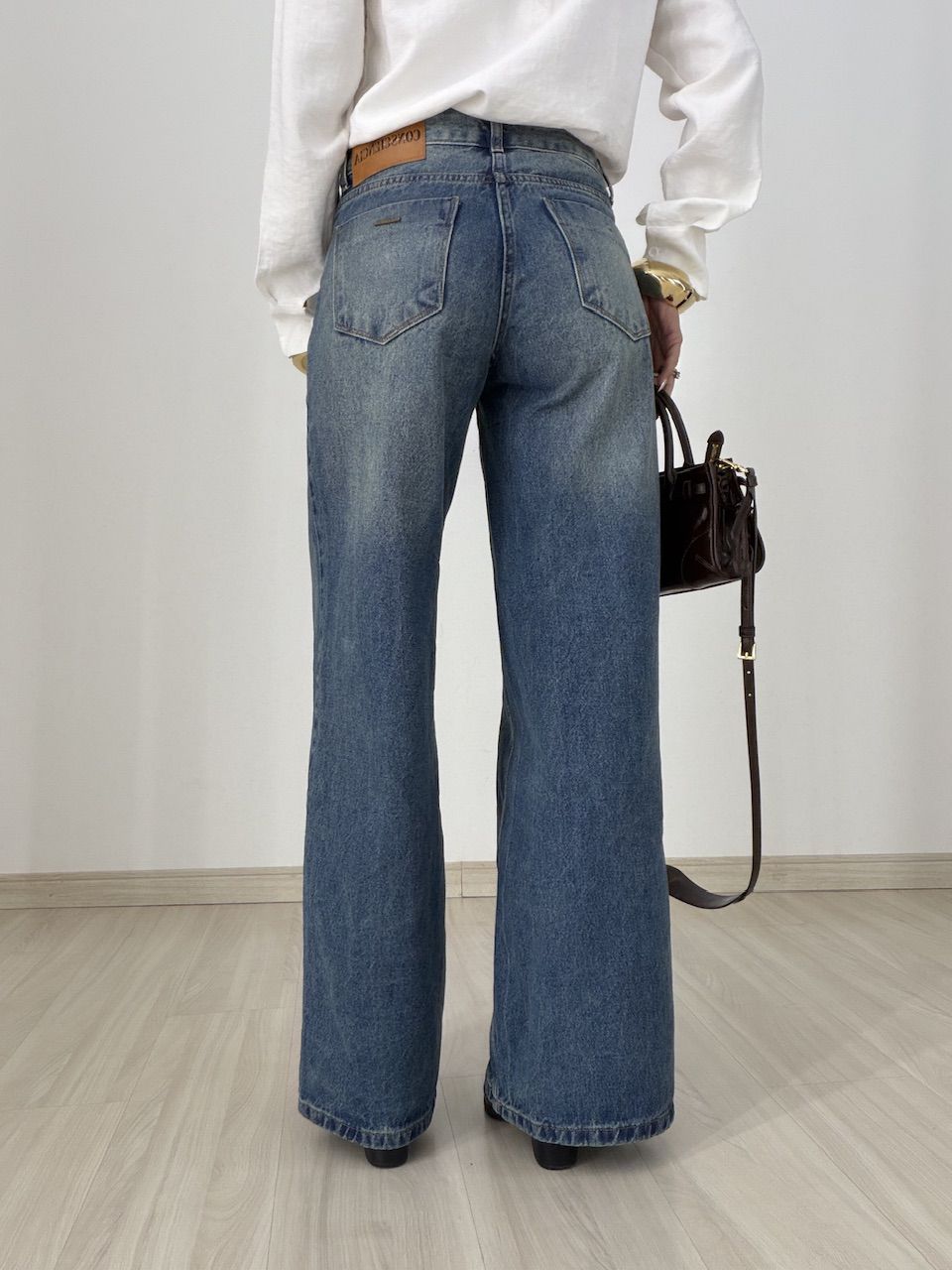 CALÇA ANA BEATRIZ WIDE JEANS MÉDIO