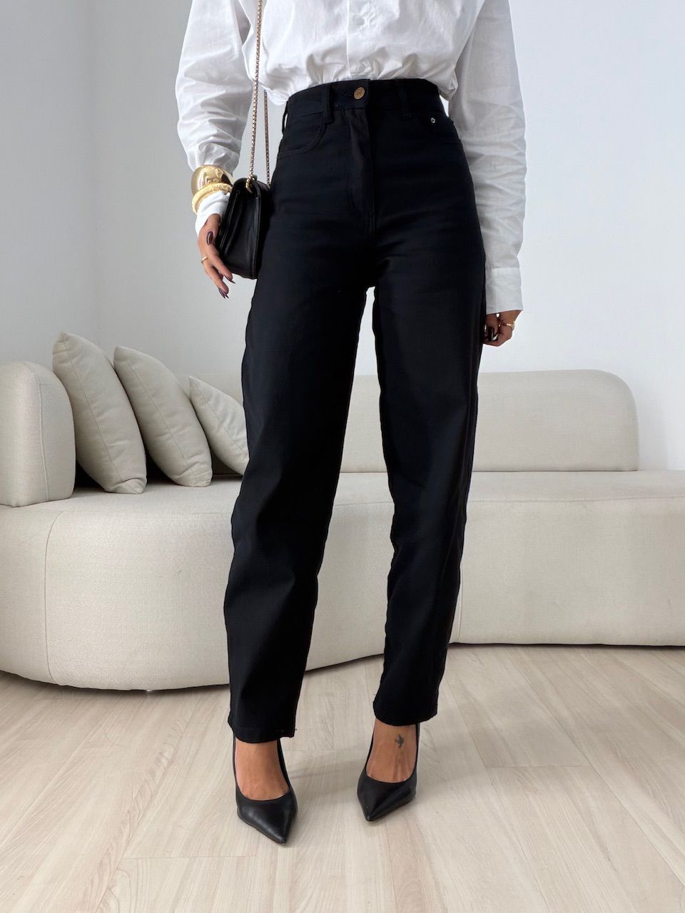 CALÇA GISELE BALLOON PRETA