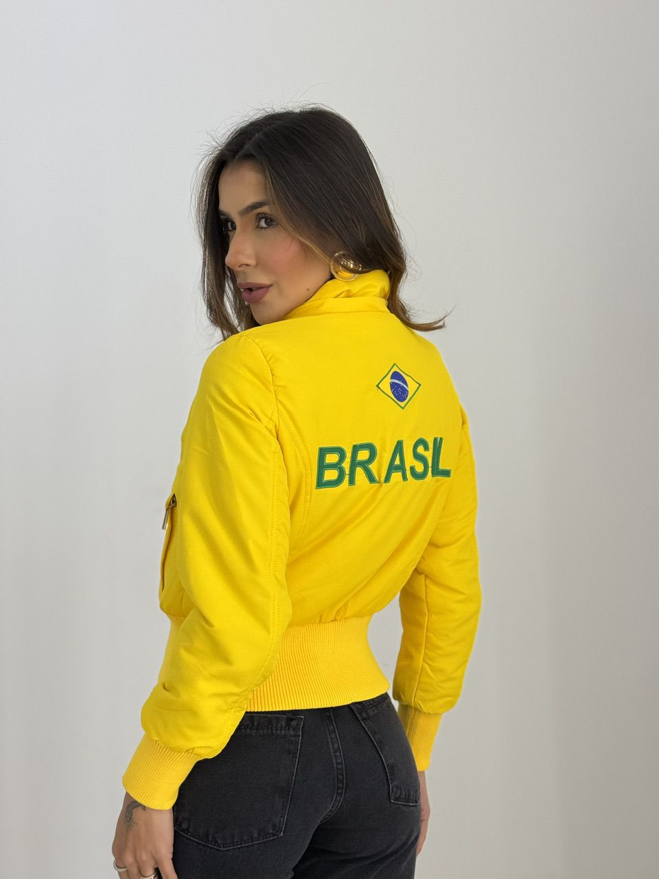 JAQUETA BRASIL 02 AMARELA