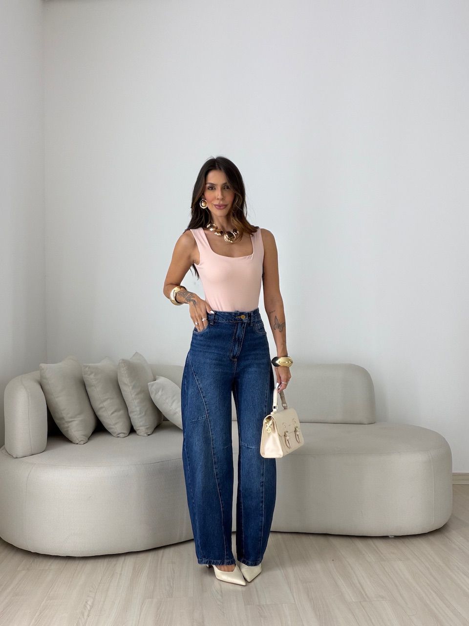 BODY ANA MÁRCIA DECOTE QUADRADO ROSA