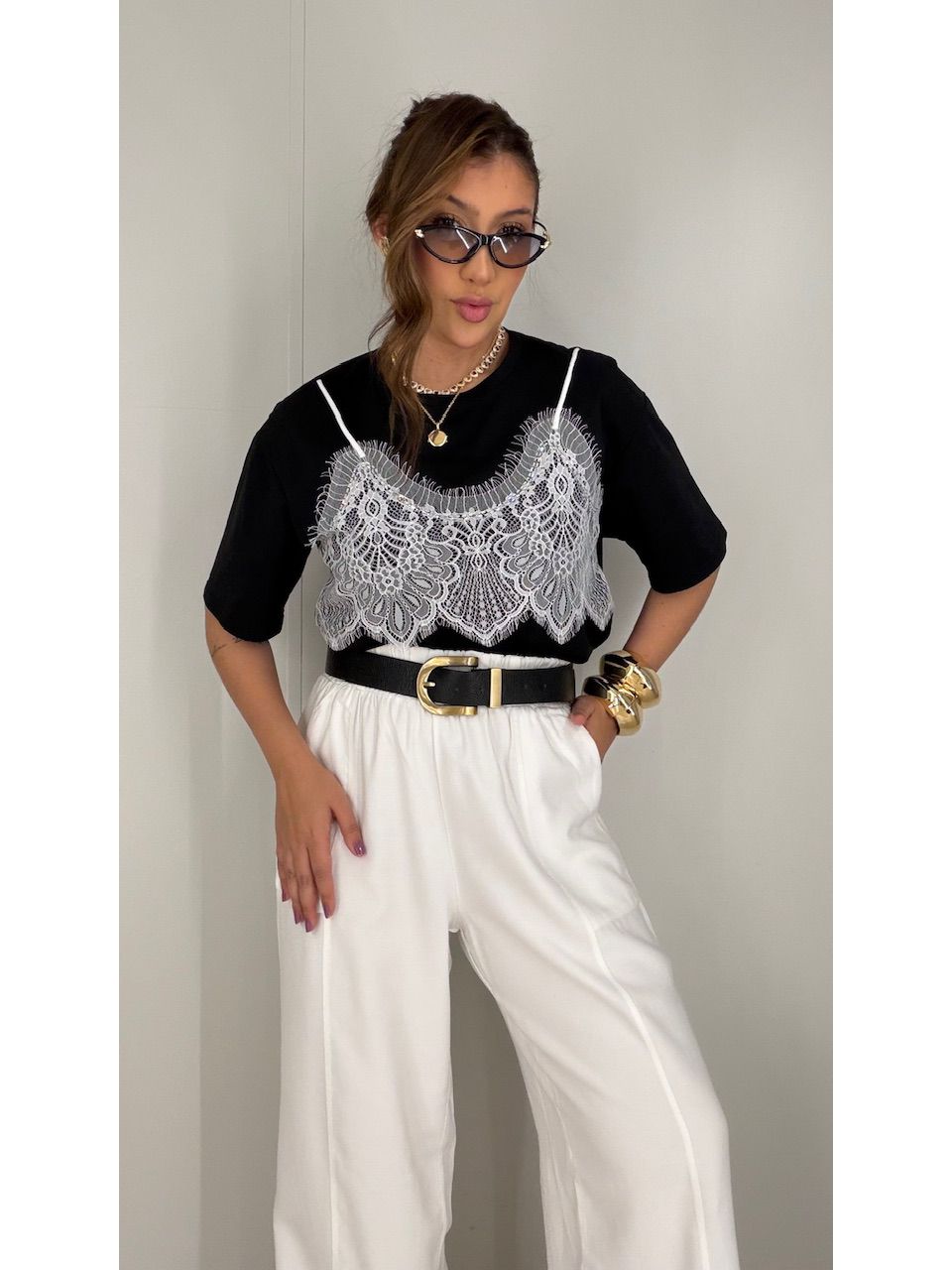 T-SHIRT FER RENDA PRETA