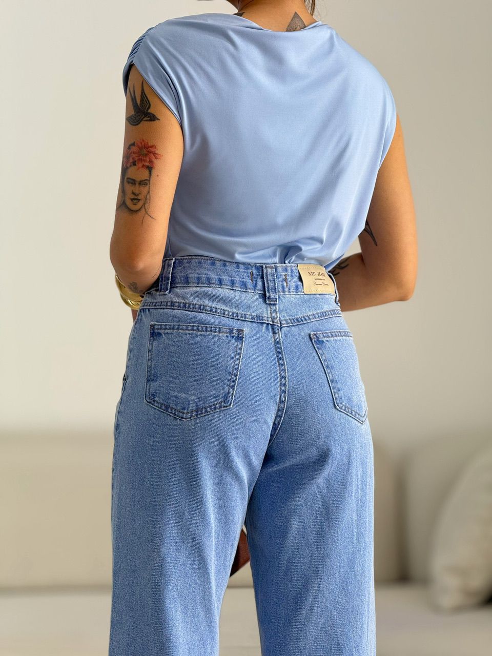 BLUSA TAINÁ METAL azul