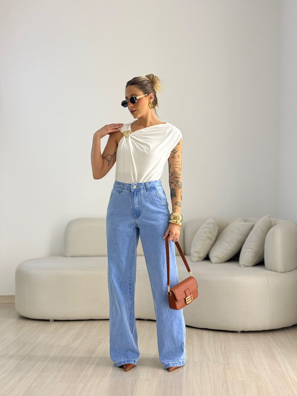 BLUSA TAINÁ METAL OFF.