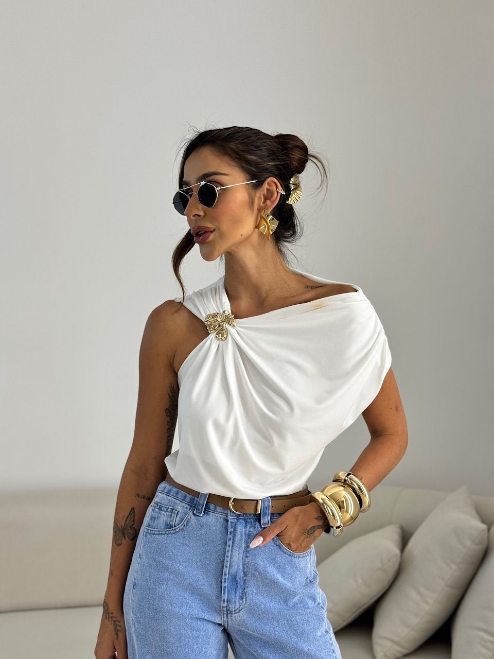 BLUSA TAINÁ METAL OFF.
