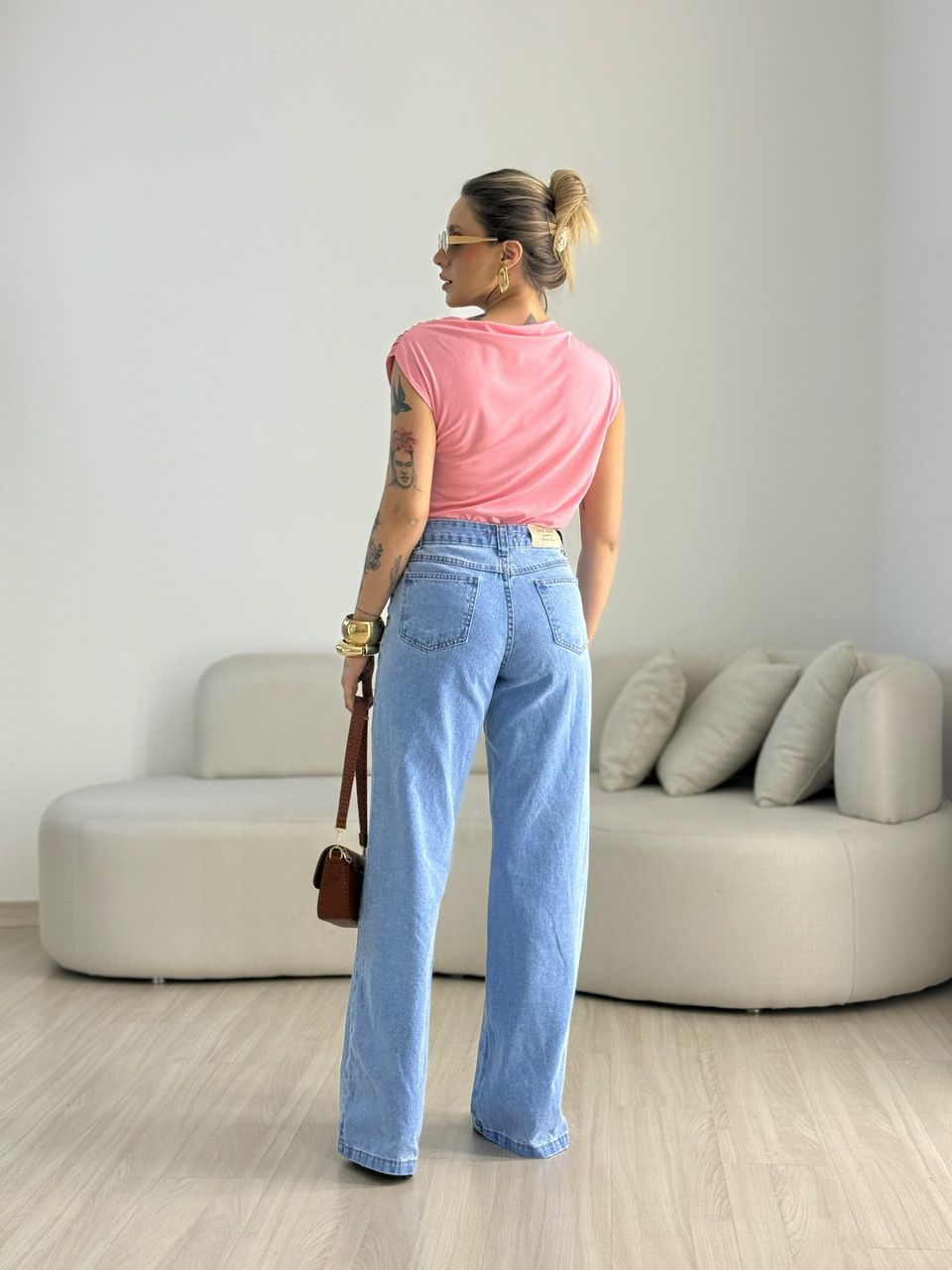 BLUSA TAINÁ METAL Rosa