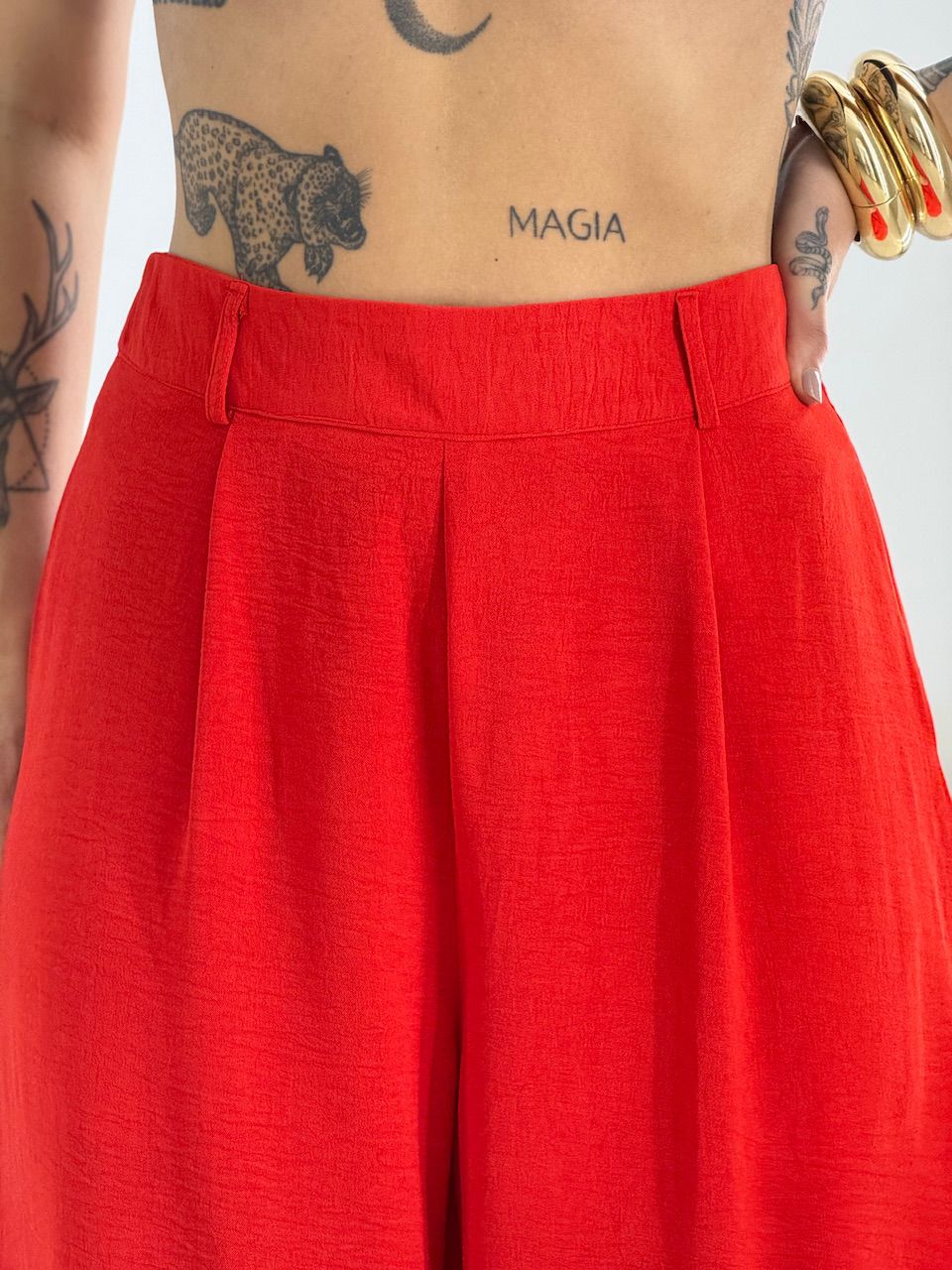 CONJUNTO VALEN CINTO FLOR VERMELHO