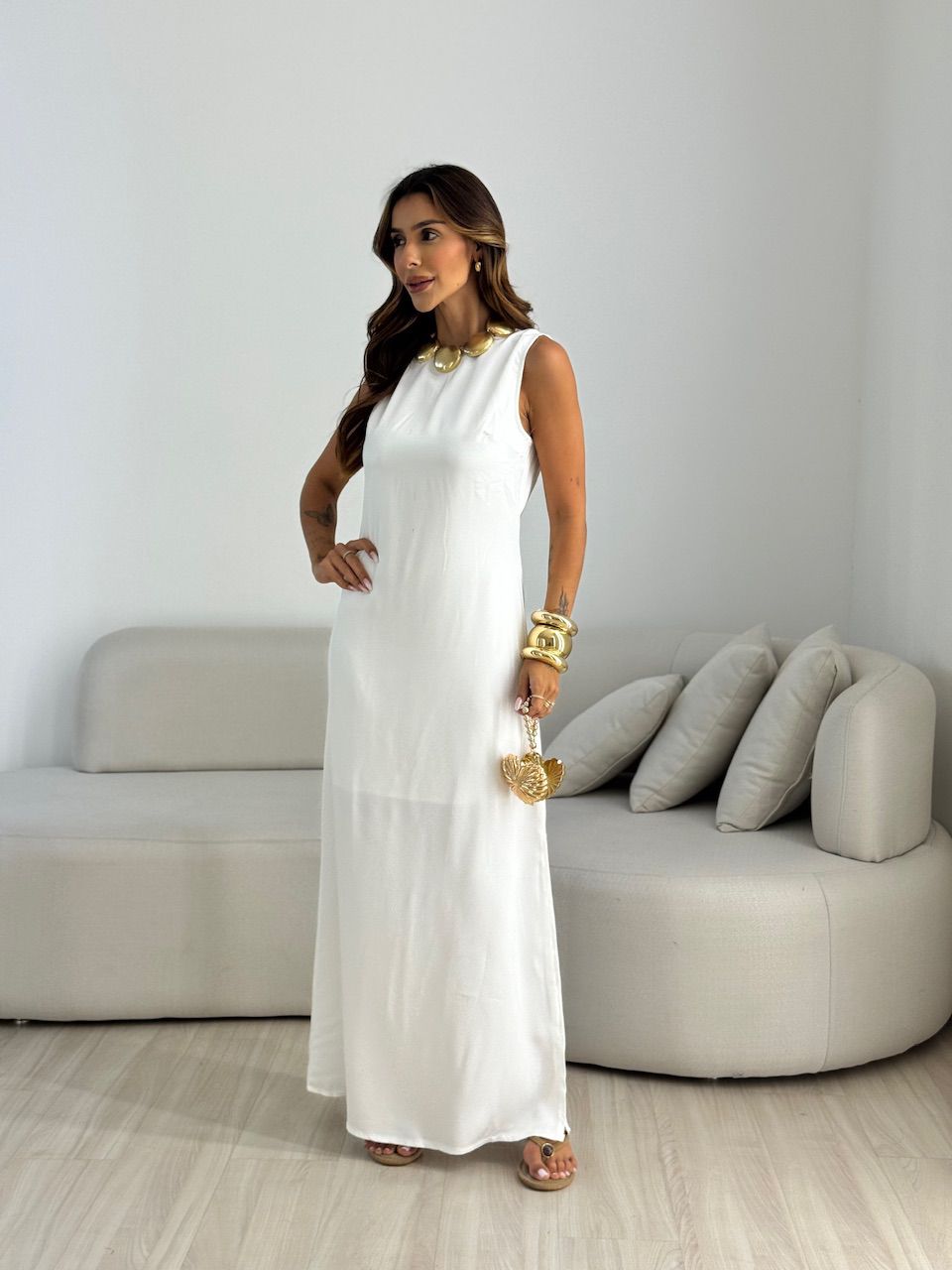 VESTIDO MARRIE ACETINADO OFF