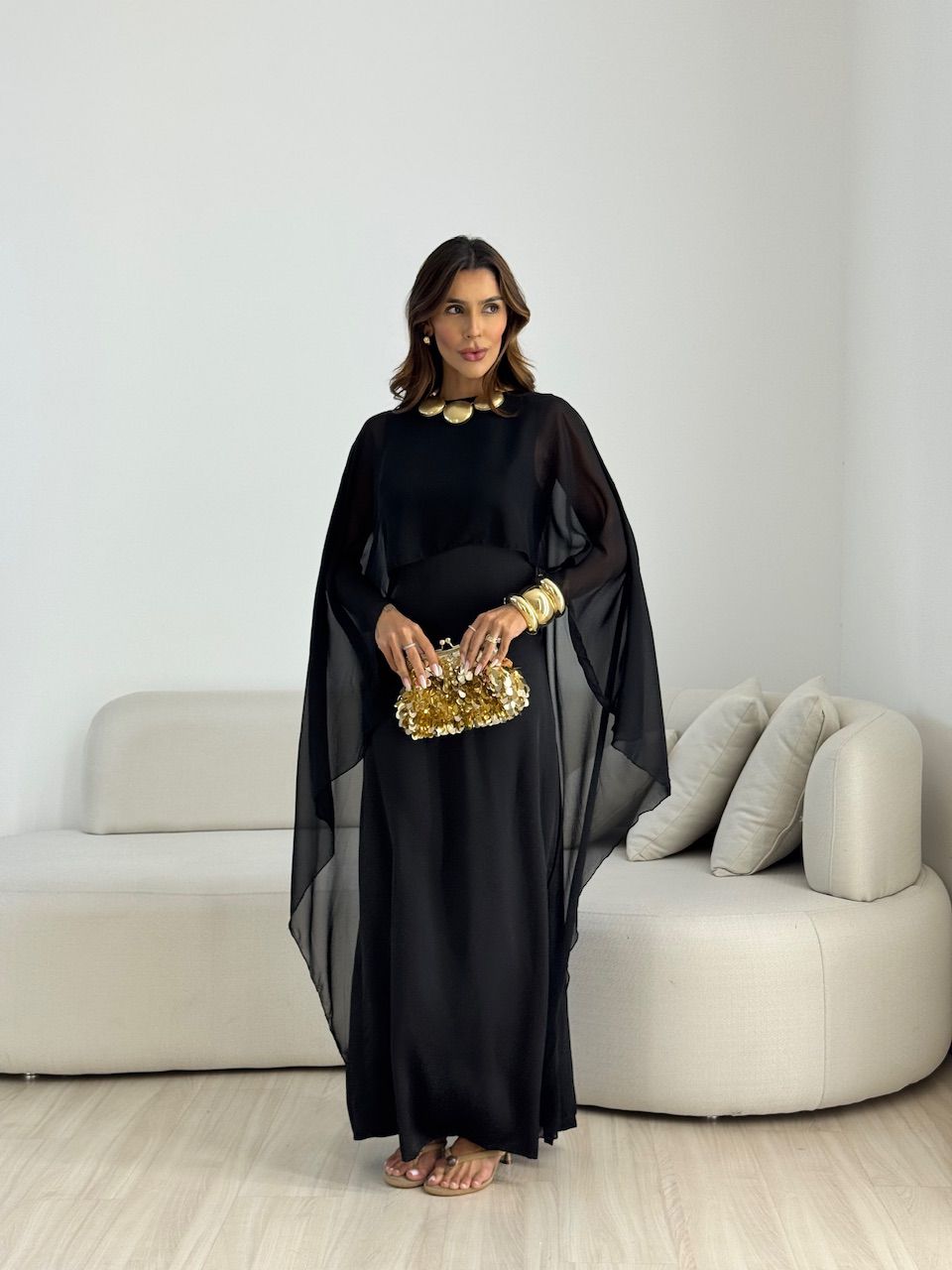 VESTIDO MARRIE ACETINADO PRETO