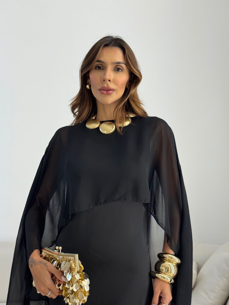 VESTIDO MARRIE ACETINADO PRETO