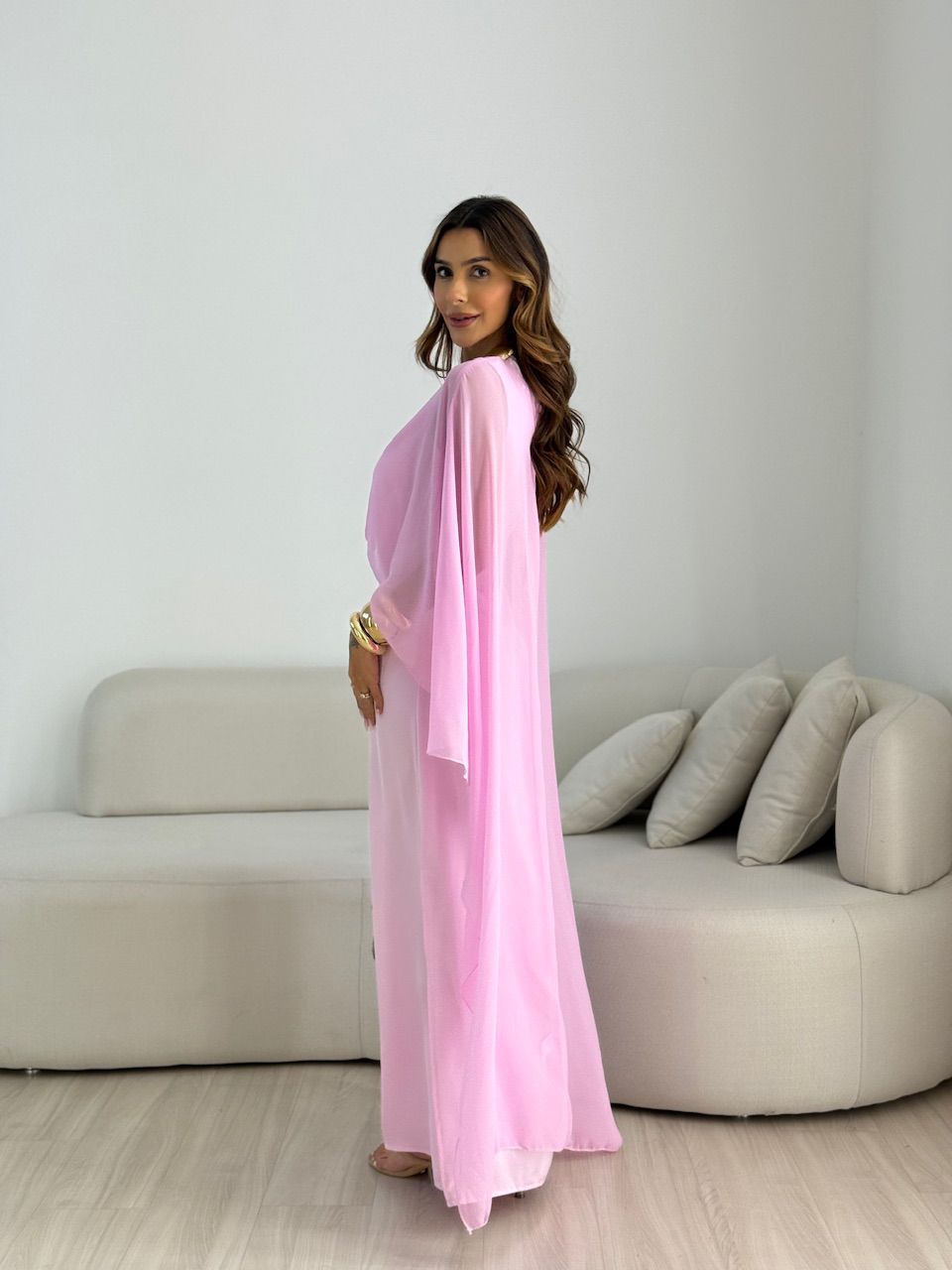 VESTIDO MARRIE ACETINADO ROSA