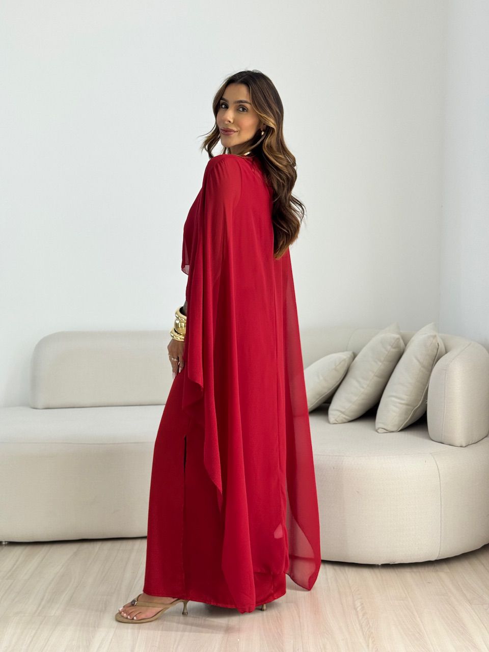 VESTIDO MARRIE ACETINADO VINHO