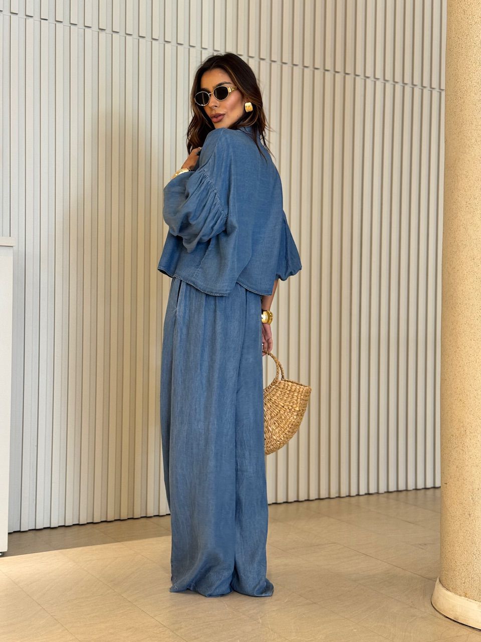 CALÇA VANDA PANTALONA JEANS MÉDIO