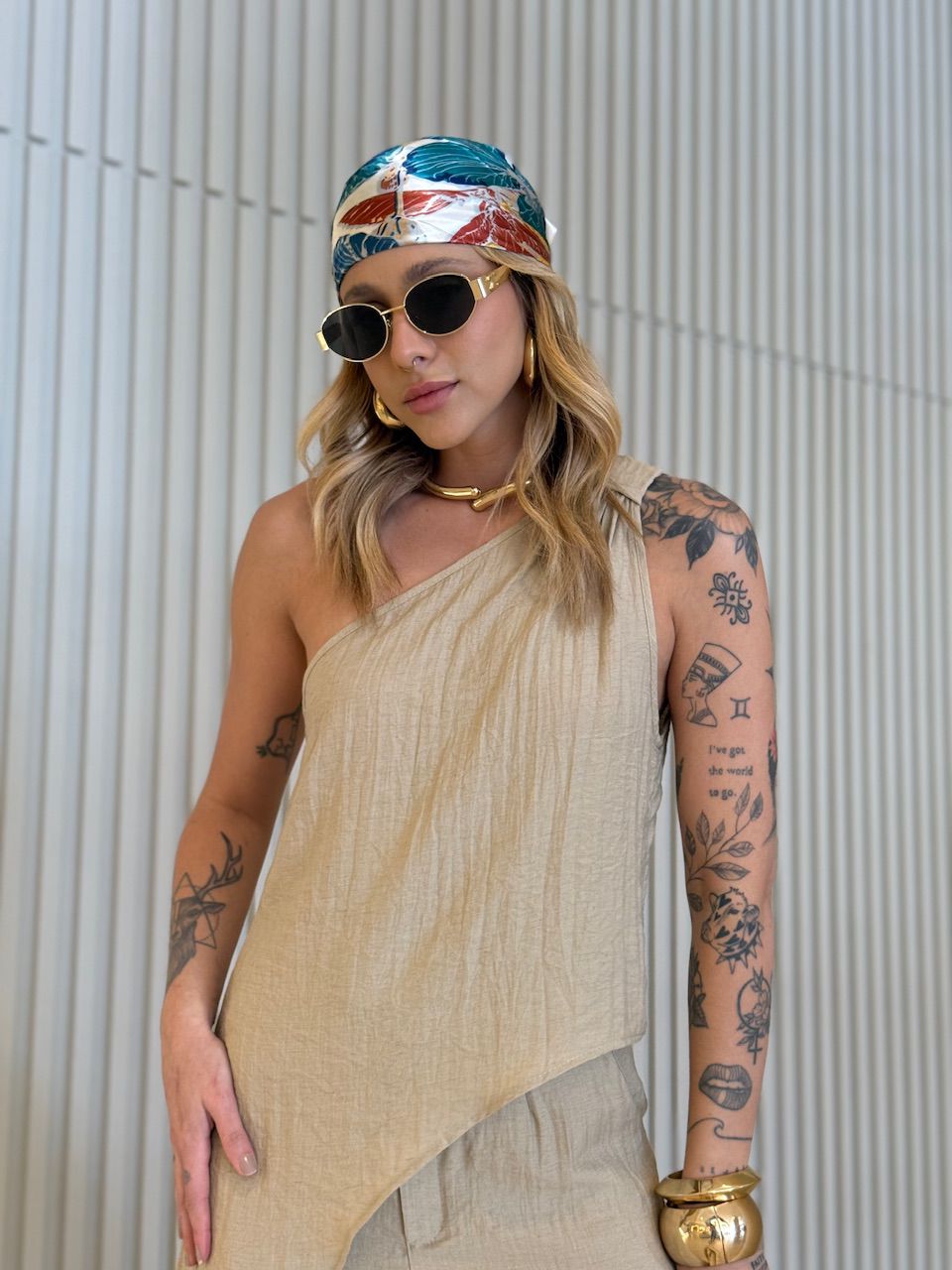 CONJUNTO MAGALI NULA MANGA CAQUI