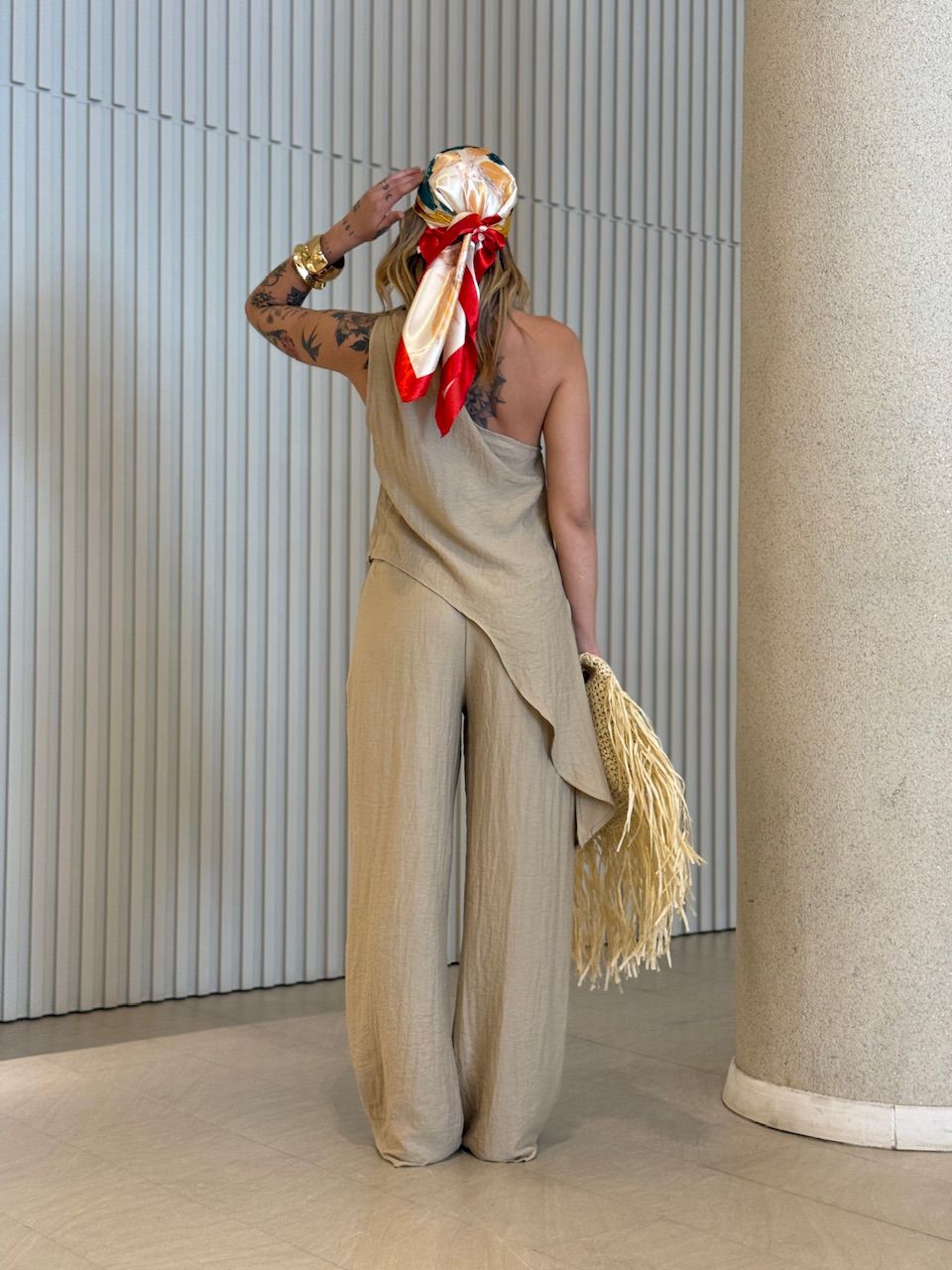 CONJUNTO MAGALI NULA MANGA CAQUI