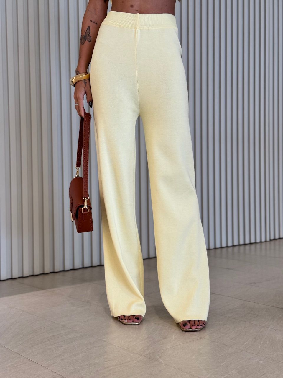 CONJUNTO RAISSA TRICOT YELLOW BUTTER