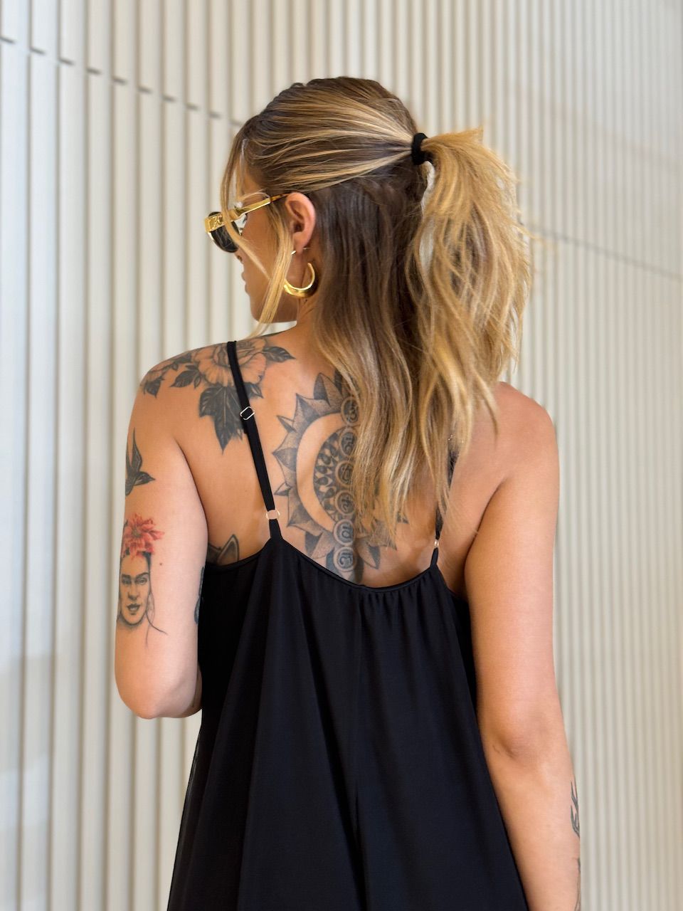 MACACÃO PENÉLOPE TULE PRETO