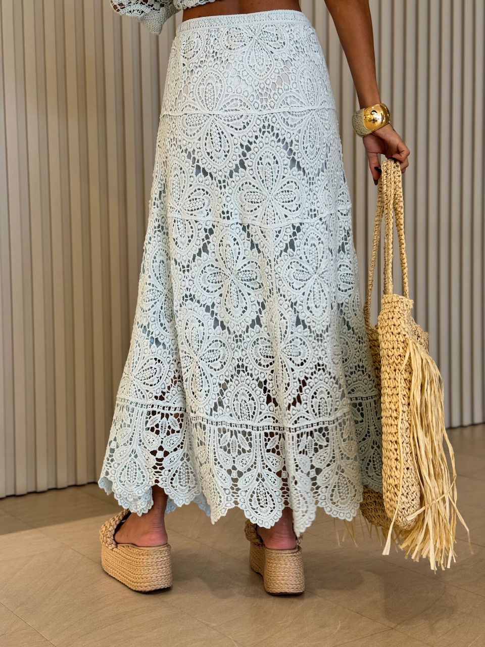 SAIA SERENA CROCHÊ BABY BLUE