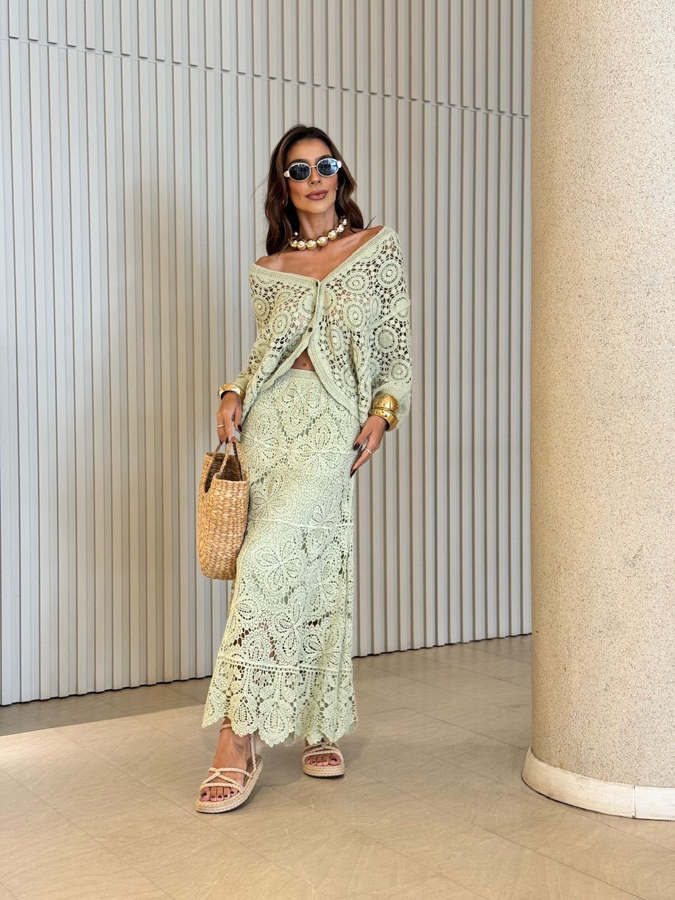 SAIA SERENA CROCHÊ VERDE