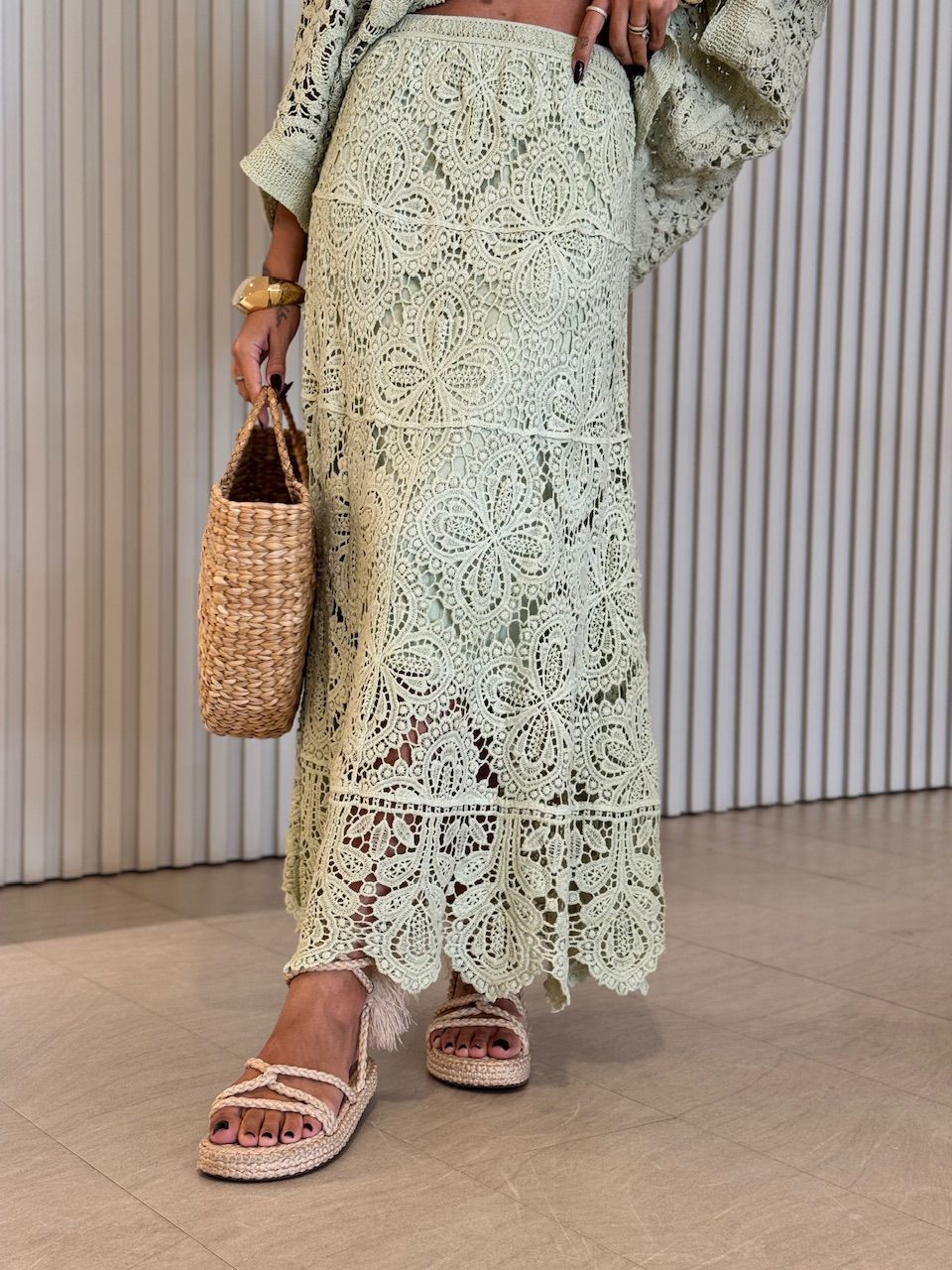 SAIA SERENA CROCHÊ VERDE