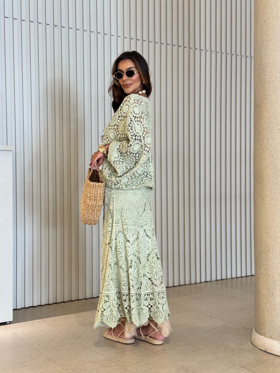 SAIA SERENA CROCHÊ VERDE