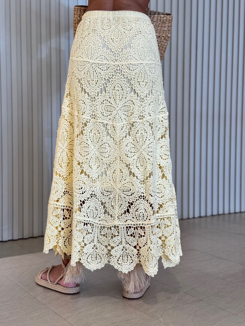 SAIA SERENA CROCHÊ YELLOW BUTTER