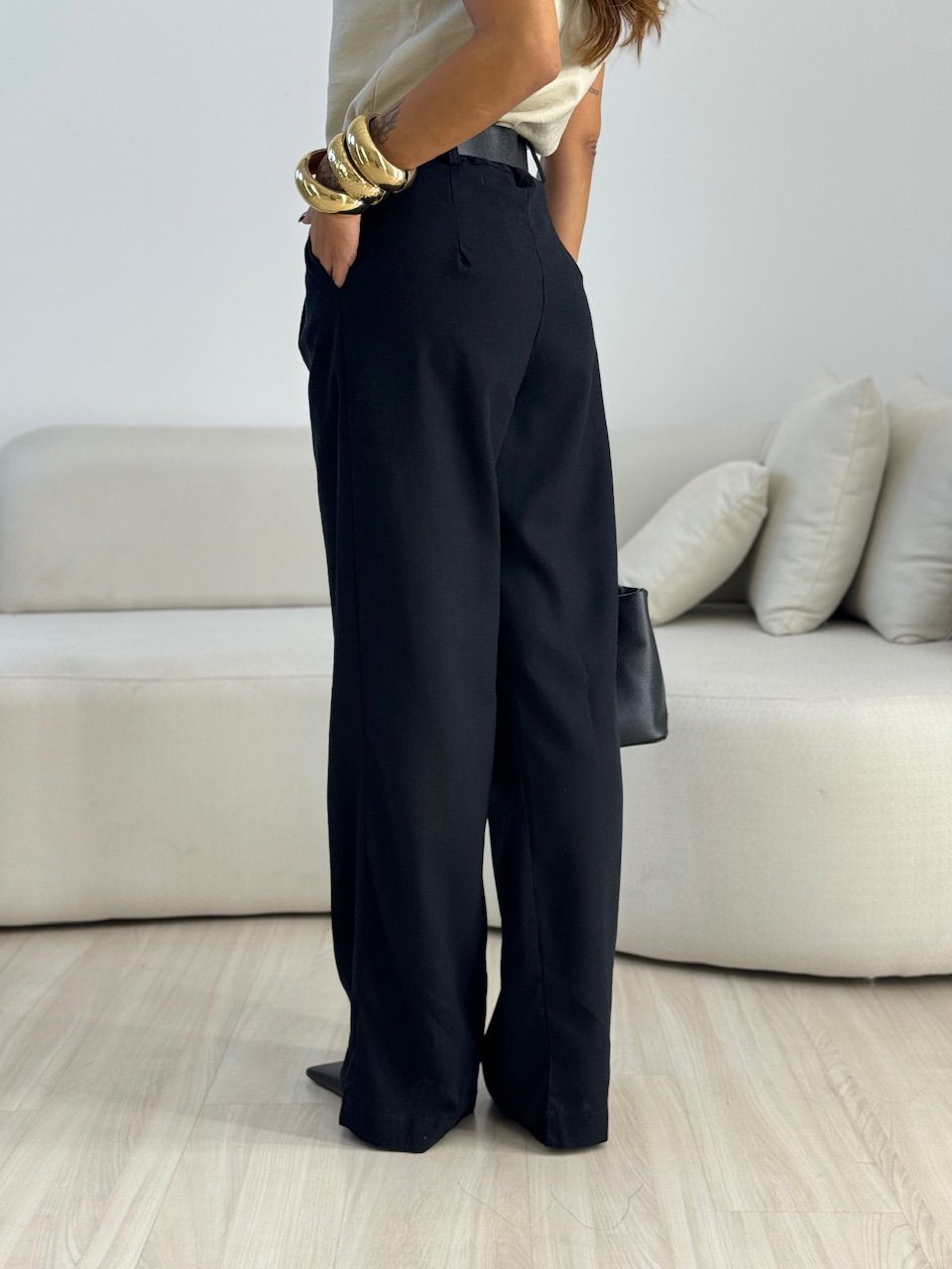 CALÇA ISABELA PANTALONA PRETA