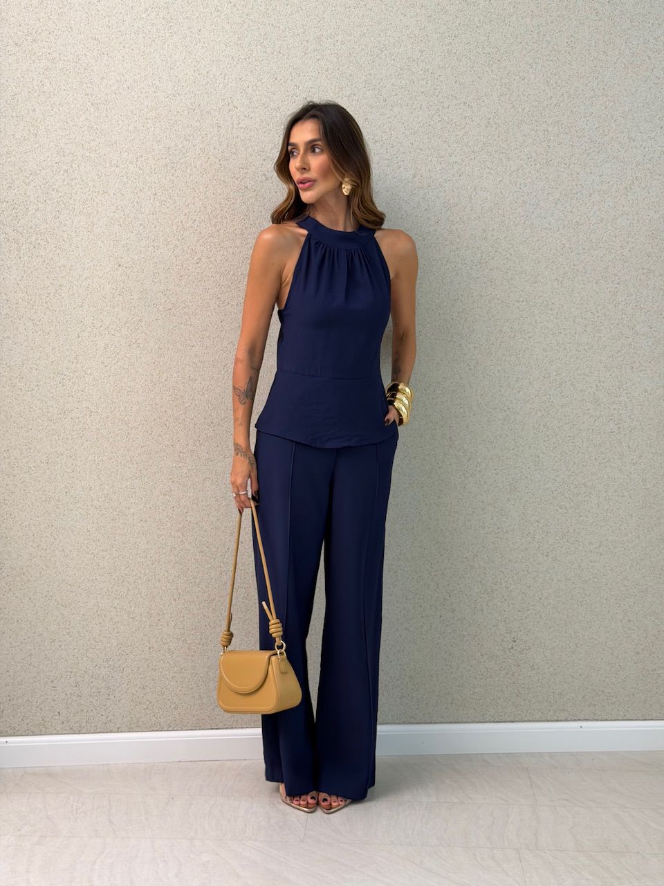 CONJUNTO DAIANE CALÇA MARINHO