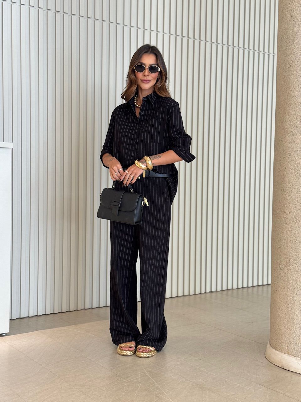 CONJUNTO JULIANA RISCA DE GIZ PRETO - 0073640032 - CAROLLA FERRARO