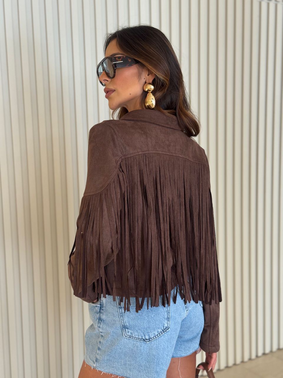 JAQUETA MIRIAM FRANJAS CAFÉ