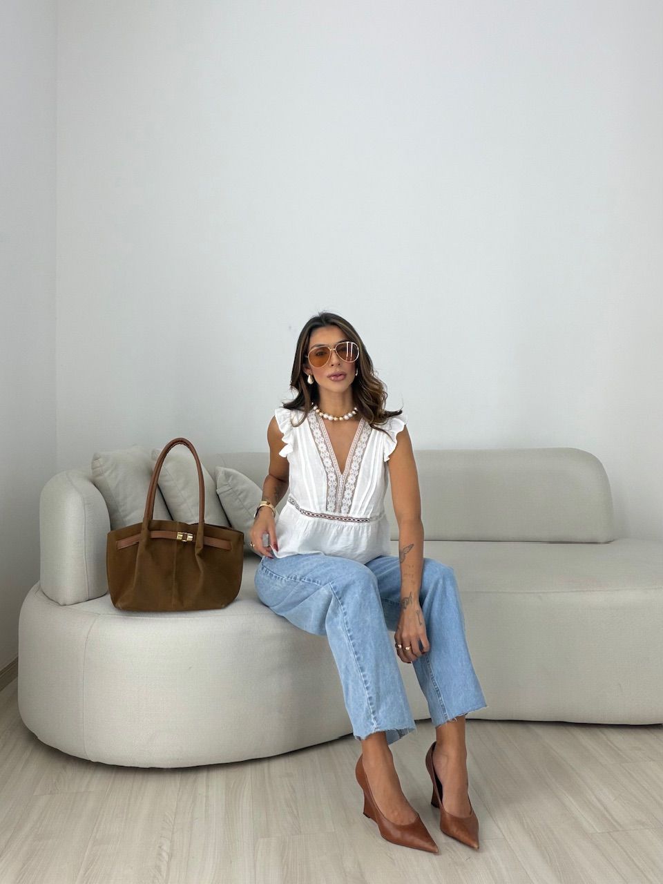 BLUSA CATARINA RENDA OFF
